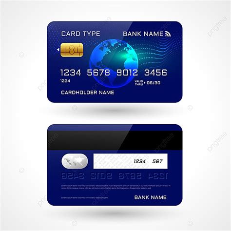 credit card mockup design  front   template   pngtree