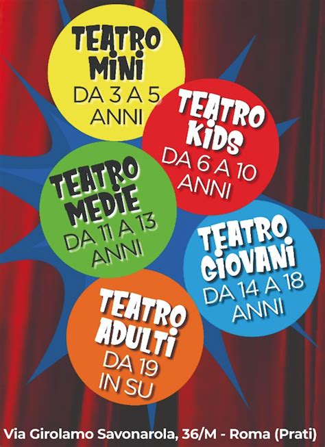 Laboratori Teatrali Per Tutte Le Et Open Day Settembre