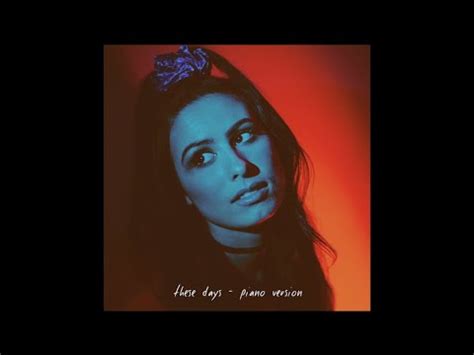 These Days Piano Version Lauren Cimorelli Official Audio Youtube