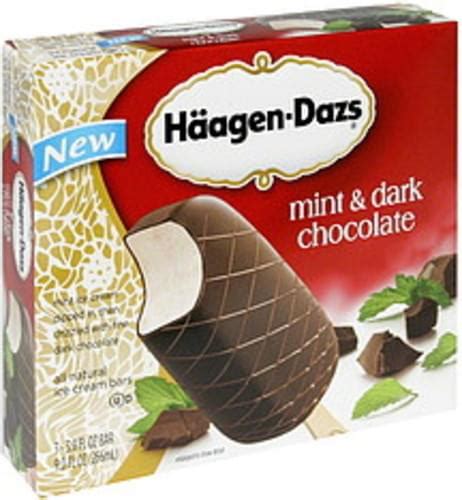 Haagen Dazs Mint And Dark Chocolate Ice Cream Bars 3 Ea Nutrition Information Innit