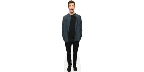 Shawn Mendes Checked Shirt Cardboard Cutout Celebrity Cutouts