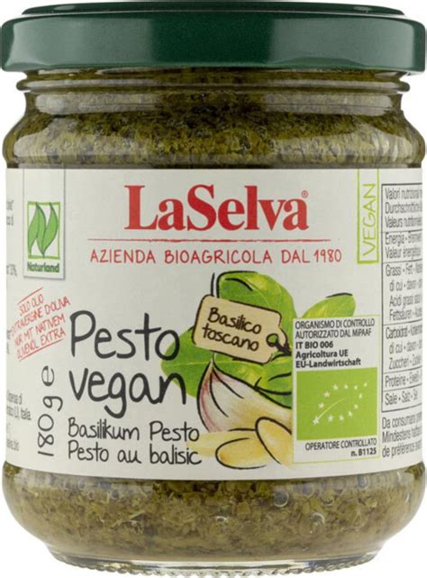 Laselva Pesto Au Basilic Bio G Boutique En Ligne Piccantino France