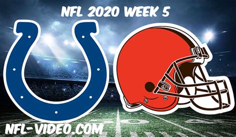 Indianapolis Colts Vs Cleveland Browns Full Game And Highlights Nfl 2020