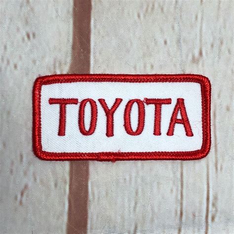 Toyota Vintage Rectangle Shaped Embroidered Patch Boardwalk Vintage