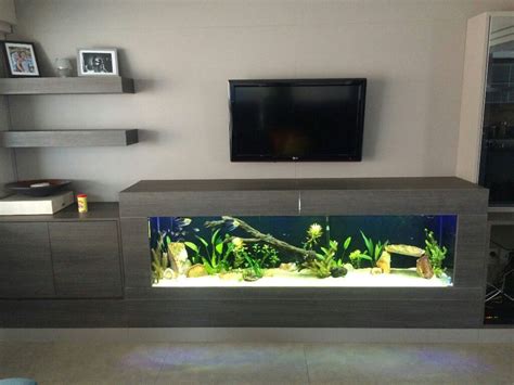 Living Room Tv Cabinet With Aquarium - Best Photo Source - duwikw