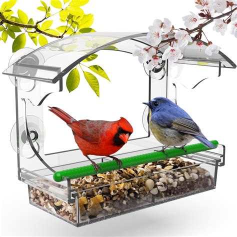 derclive window bird feeder transparent window bird feeders