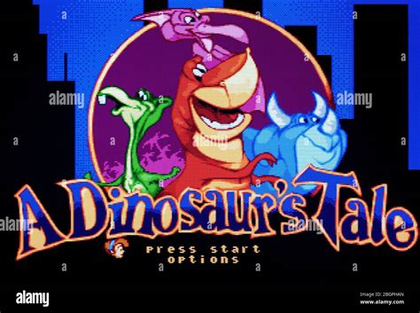 A Dinosaurs Tale Sega Genesis Mega Drive Editorial Use Only Stock