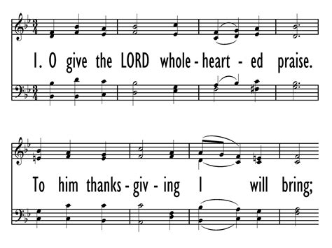 O GIVE THE LORD WHOLEHEARTED PRAISE Gray Psalter 111 Hymnary Org