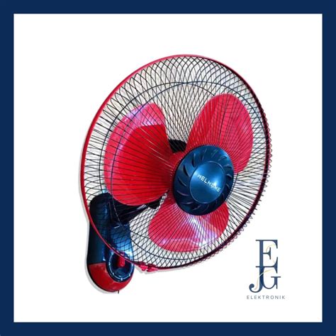 Jual Kipas Angin Dinding 16 Inch Wall Fan Wh 1663e Welhome High