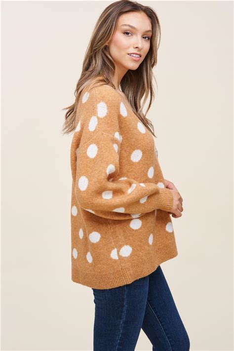 Polka Dot Sweater Cardigan 6th Street Fashions And Footwear