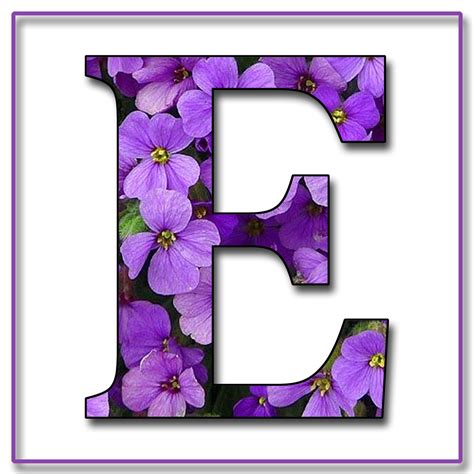 Granny Enchanteds Blog Purple Flowers Free Scrapbook Alphabet