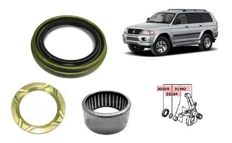 Kit Retentor Rolamento Arruela Manga Eixo Pajero Sport 2 8