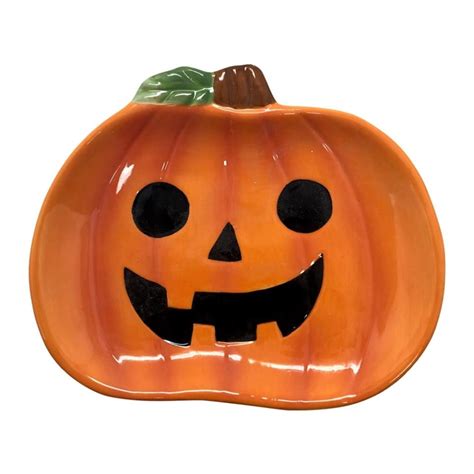 Plato De Halloween Way To Celebrate Calabaza De Cer Mica Walmart