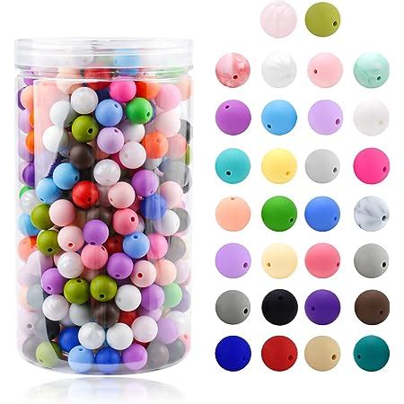 Amazon Pcs Mm Silicone Beads Mixed Silicone Beads Bulk