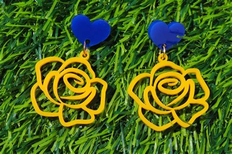 Yellow Rose Earrings For Sigma Gamma Rho Sorors In 2024 Sorority