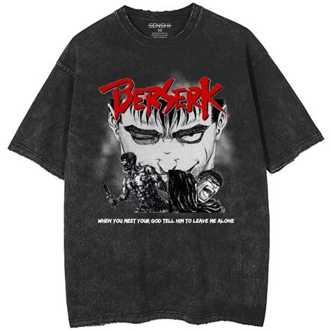 BERSERK GUTS VINTAGE WASHED TEE Men S Fashion Tops Sets Tshirts