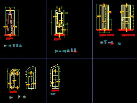 Detalhe De Portas Em Autocad Biblioteca Cad