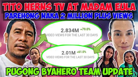 WOW CHANNEL NI TITO HERNS TV AT MADAM EULA PAREHONG MAY 2 MILLION PLUS