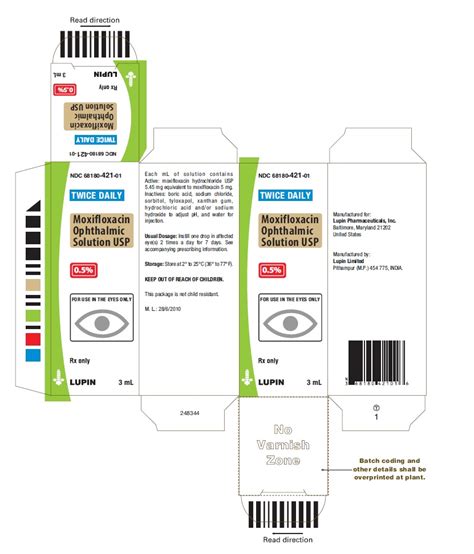 Moxifloxacin By Lupin Pharmaceuticals Inc Lupin Limited