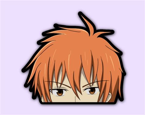 Kyo Sohma Peeker Sticker Anime Stickers Hypebeast Stickers