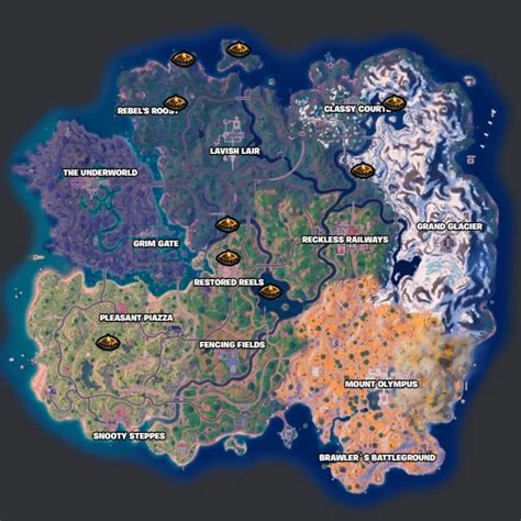 Tous Les Emplacements De Feu De Camp Dans Fortnite Chapter 5 Season 2