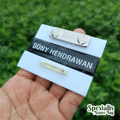 Jual Name Tag Papan Nama Nama Dada Akrilik Name Tag Nama Dada Pns