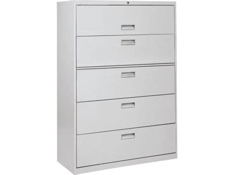 600 Series Lateral File Cabinet 5 Drawer 42”w Sfl 425 Metal File Cabinets