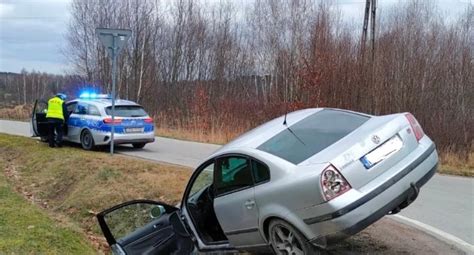 45 letni kierowca volkswagena z zakazem prowadzenia pojazdów skazany za