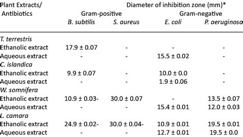 Antibacterial Assay Of Plant Extracts Against Bacterial Pathogens Download Scientific Diagram