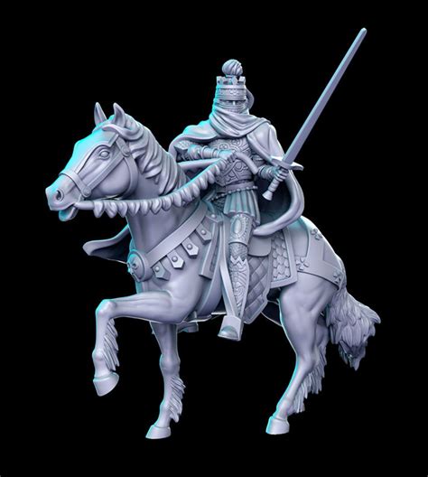 Undead Mounted Knight Dnd Miniature, Tabletop RPG Dnd Mini, D&D ...