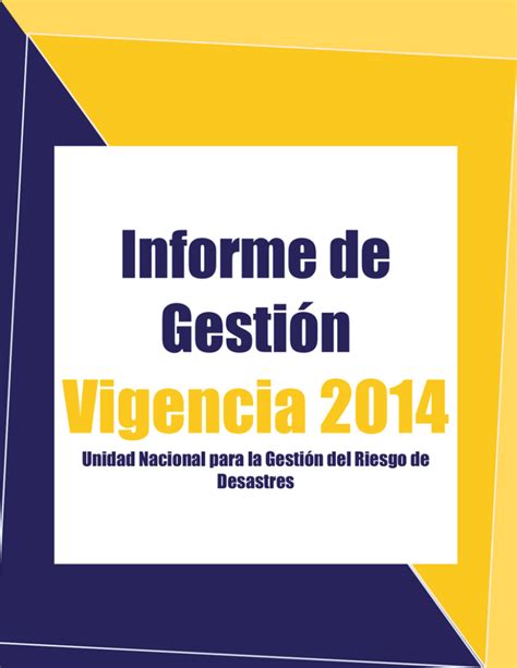 Unidad Nacional para la Gestión del Riesgo de Desastres