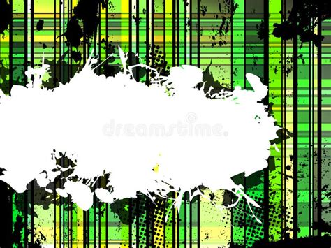 Checkered Green Grunge Background Stock Vector Illustration Of