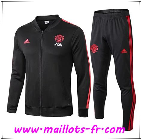 Creation Ensemble Survetement De Foot Veste Manchester United Noir