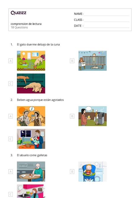 50 Lectura Hojas De Trabajo Para Grado 1 En Quizizz Gratis E Imprimible