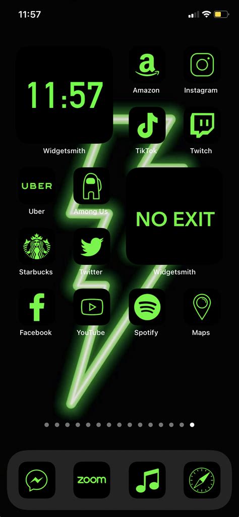 160 App Icons Green Neon IOS 14 Aesthetic Home Screen Green Lime