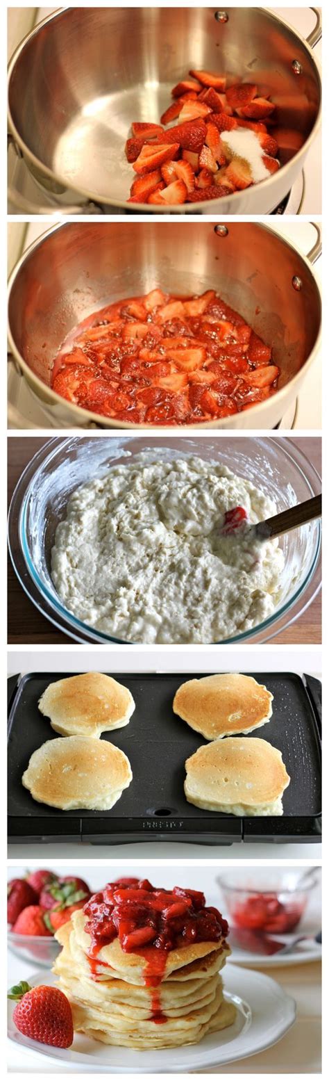 Buttermilk Pancakes With Strawberry Sauce Damn Delicious Recipe