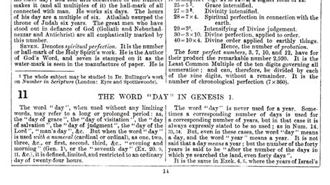 The Companion Bible KJV Appendix 11 The Word Day In Genesis 1