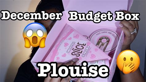 Plouise December Budget Box YouTube