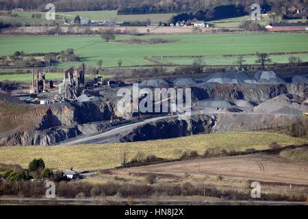 Breedon Aggregates Quarry at Leaton in Shropshire Stock Photo - Alamy