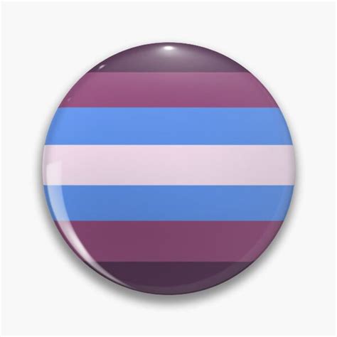 Gender Nonconforming Pride Flag Pin Button Sold By Inhaler Hunched