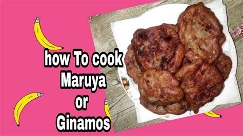 How To Cook Maruya Or Ginamos Na Saging YouTube