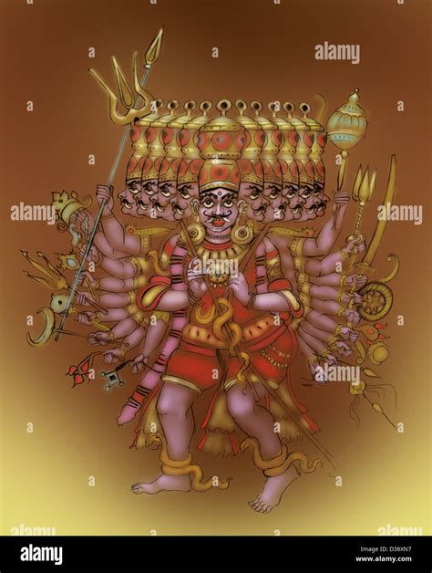 Ravana The Demon King Stock Photo 53671667 Alamy