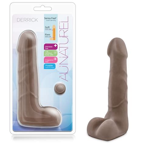 Derrick Dildo Au Naturel In W Balls Chocolate Blush Satisfaction