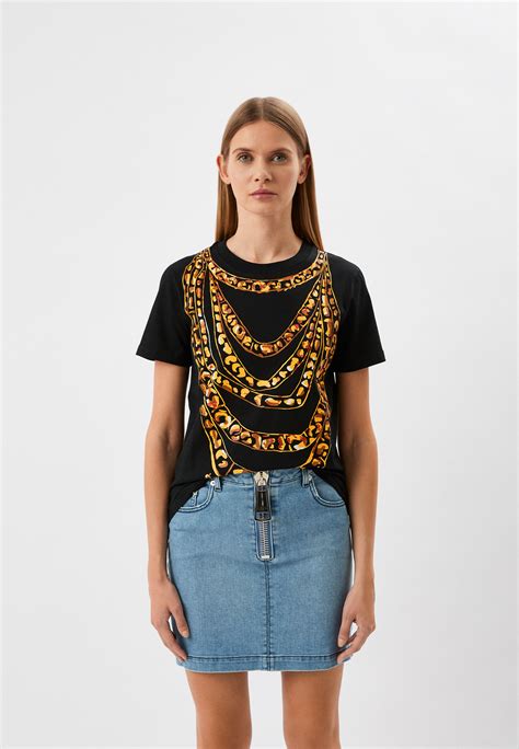 Футболка Moschino, цвет: черный, RTLACL125101 — купить в интернет ...