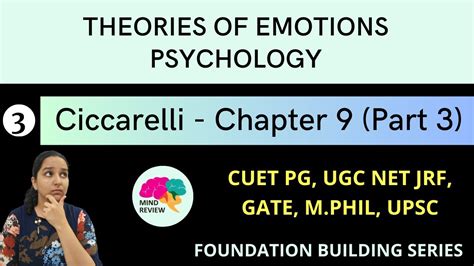 PSYCHOLOGY Ciccarelli Chapter 9 Part 3 THEORIES OF EMOTION IN