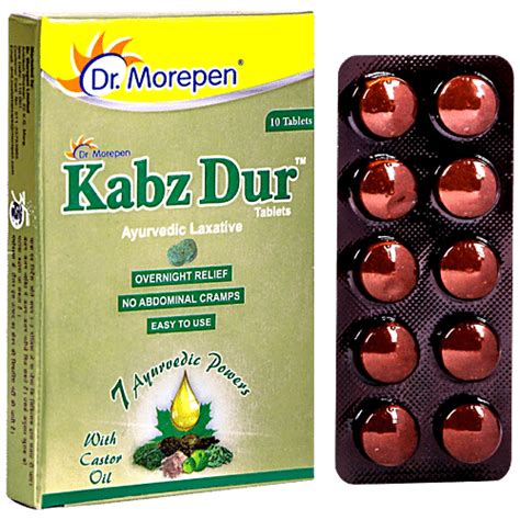 Buy Dr Morepen Kabz Dur Ayurvedic Constipation Relief Tablets Online