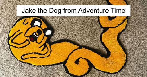 Popular Anime And Cartoon Characters Made Into Rugs By A Carpet Nerd