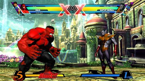 Red Hulk Vs Super Skrull Vgs Fight Club Ultimate Marvel Vs Capcom 3 Youtube