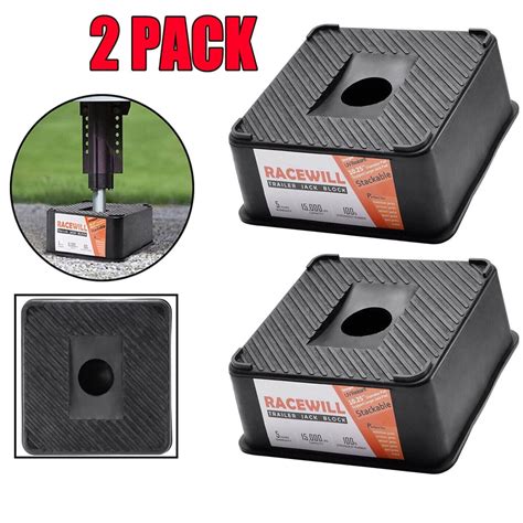 Pack Racewill Trailer Jack Block Stabilizer Blocks Lbs Rv Camper