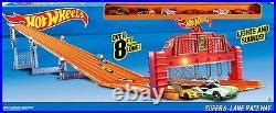 Car Track Set Hot Wheels Super Lane Raceway Track Super Race Cars